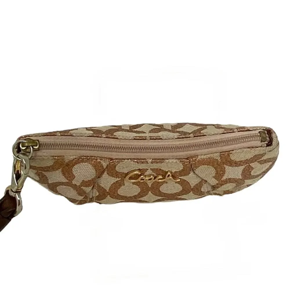 COACH Signature Bronze Metallic 
